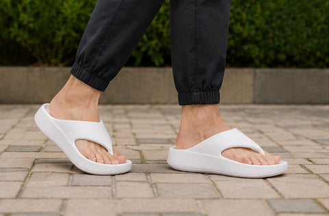 VOOLIO CloudStep Flip Slides – ice grey Edition | Ultra Soft Comfort Slippers | Lightweight Premium Everyday Wear