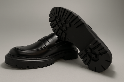 Voolio Monarch Loafer – Premium Black Leather Edition