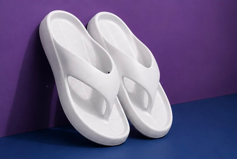 VOOLIO CloudStep Flip Slides – ice grey Edition | Ultra Soft Comfort Slippers | Lightweight Premium Everyday Wear