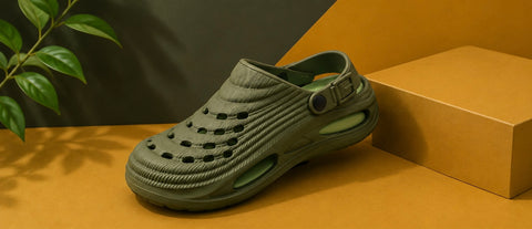 Voolio Flex Comfort Clogs for Men & Women | Lightweight Slip-On Sandals with Adjustable Strap