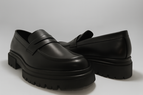 Voolio Monarch Loafer – Premium Black Leather Edition
