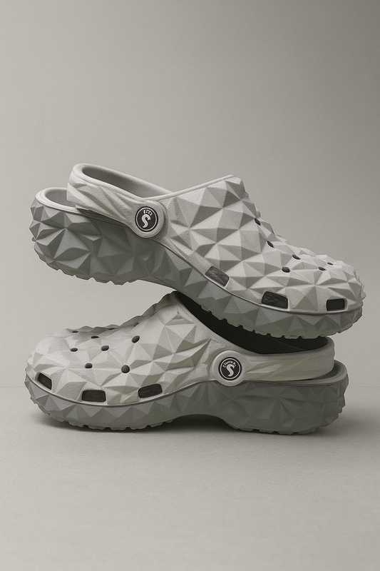 Voolio GeoStep Premium Unisex Clogs | 3D Textured Comfort