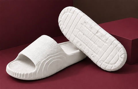 Voolio Men’s White Comfort Slides