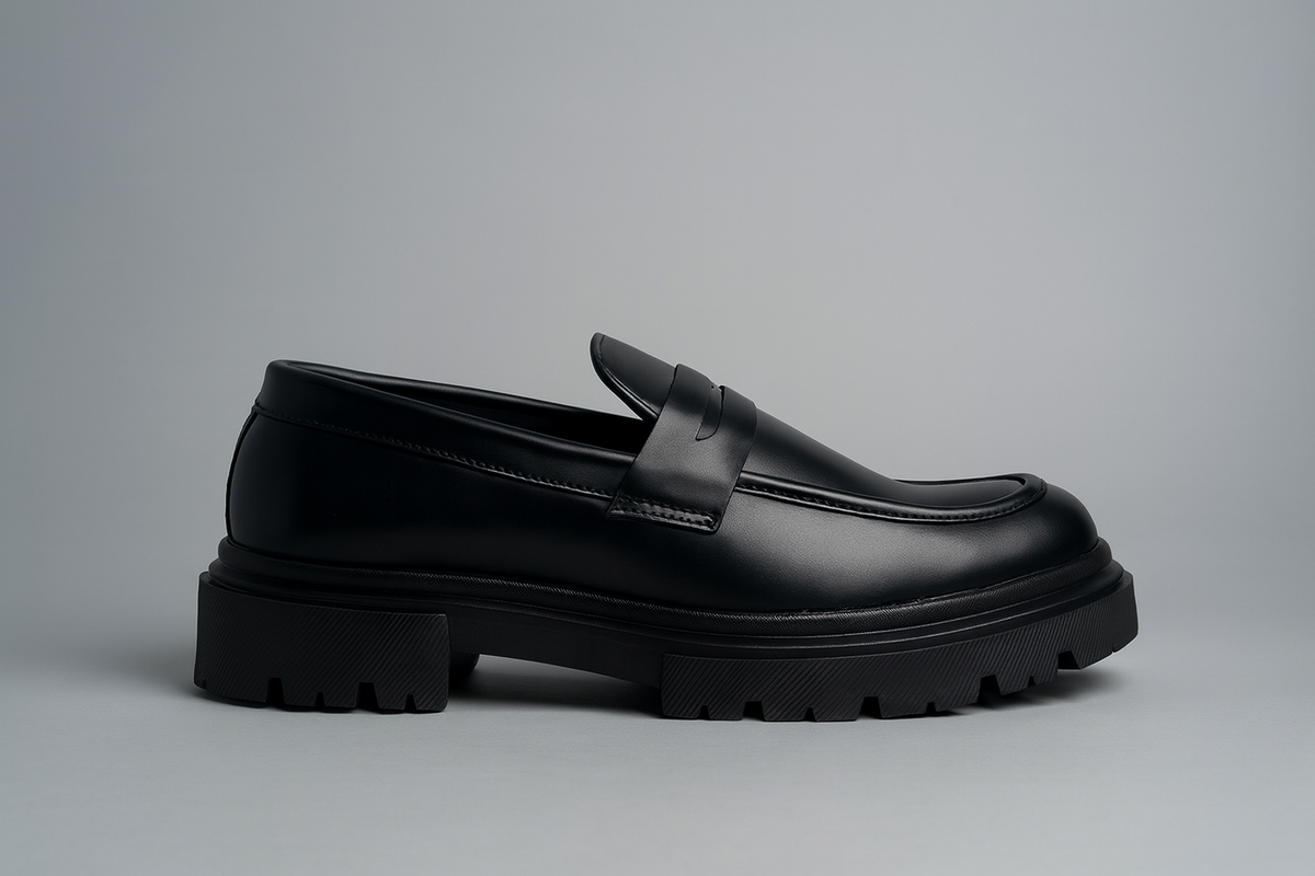 Voolio Monarch Loafer – Premium Black Leather Edition