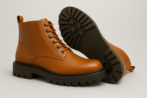 Voolio Signature Tan Leather Boots – Premium Handcrafted Luxury