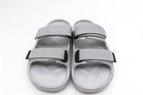 Voolio UrbanGrip Adjustable Slides | Dual-Strap Cushioned Comfort Sandals