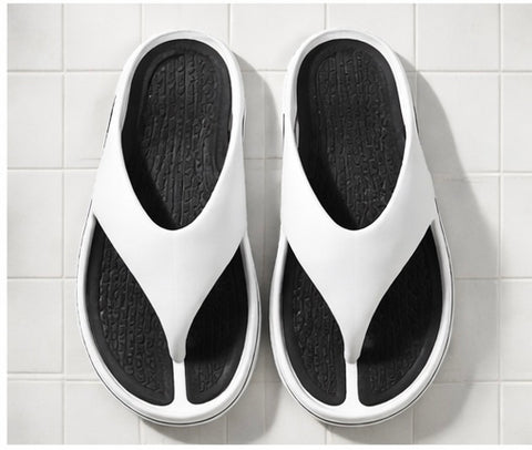 Voolio CloudFlex white Comfort Slides | Lightweight Cushioned Everyday Slippers