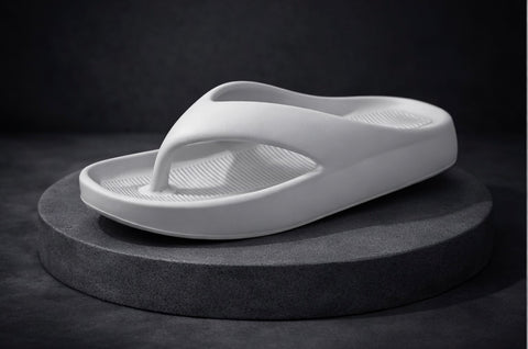 VOOLIO CloudStep Flip Slides – ice grey Edition | Ultra Soft Comfort Slippers | Lightweight Premium Everyday Wear