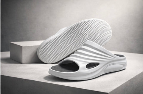 VOOLIO AeroFlow Sculpt Slides – Ultra Soft Premium Comfort Sliders | Lightweight Designer slides unisex