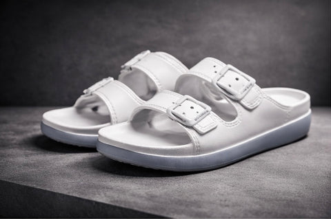Voolio UrbanGrip Adjustable Slides | Dual-Strap Cushioned Comfort Sandals