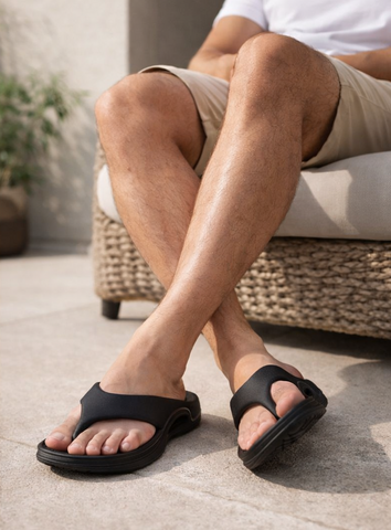 Voolio CloudFlex Comfort Slides | Lightweight Cushioned Everyday Slippers Black&Grey